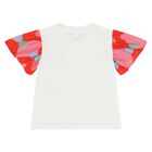 Younger Girls Ivory Logo T-Shirt, 1, hi-res