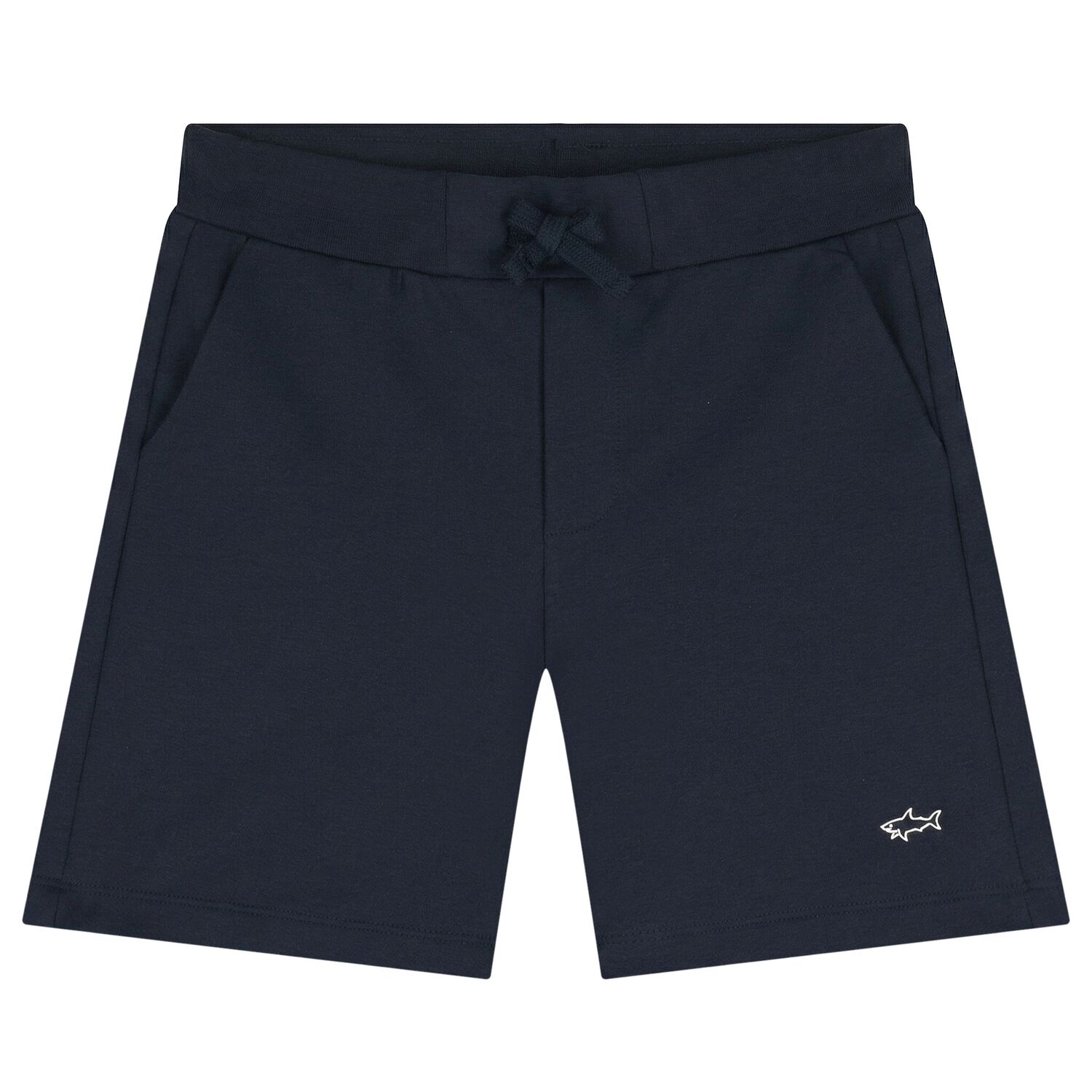 Boys Navy Blue Logo Shorts, 2, hi-res