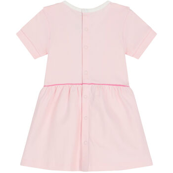 Younger Girls Pink Logo Dress