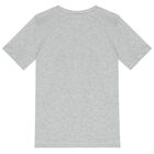 Boys Grey Logo T-Shirt, 3, hi-res