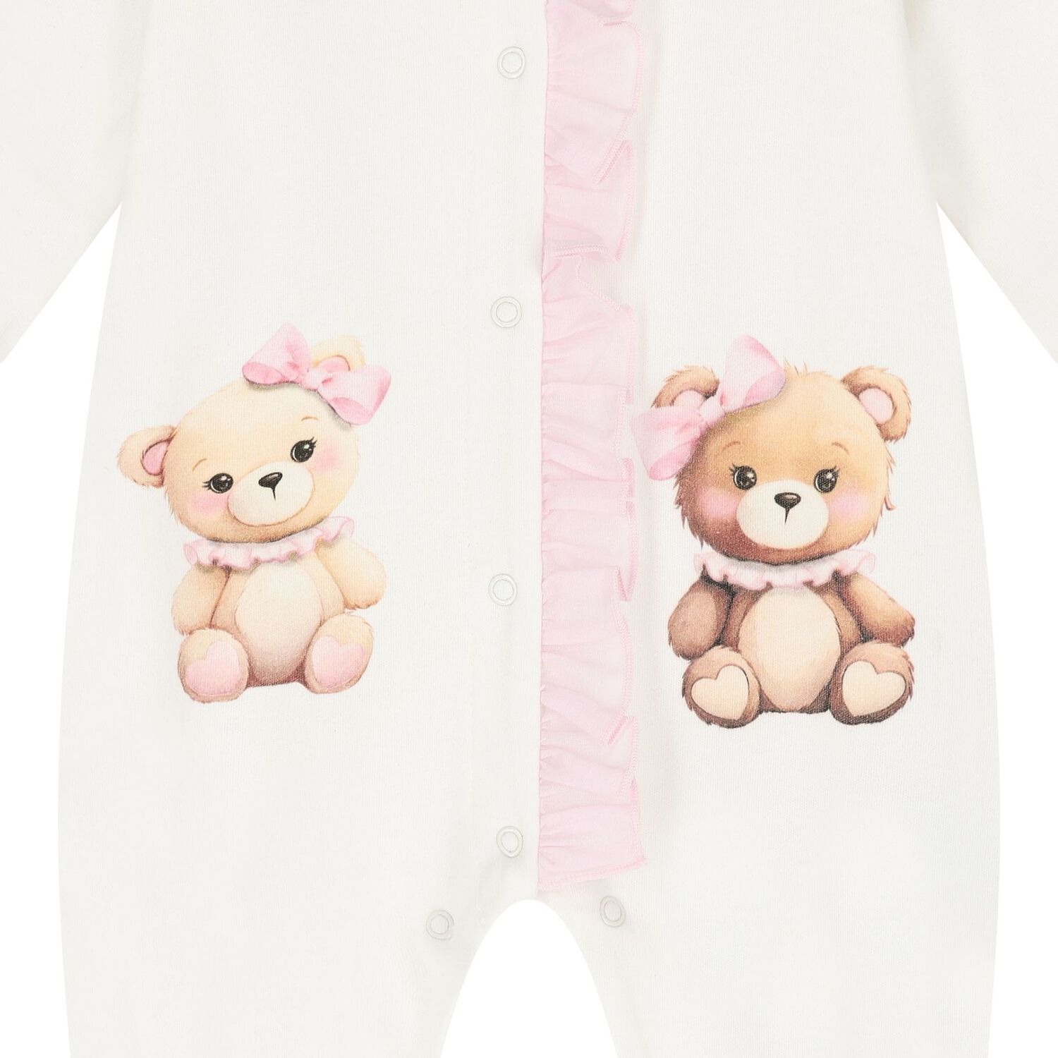 Baby Girls Ivory Teddy Bear Babygrow Gift Set, 1, hi-res image number null
