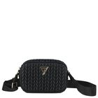Girls Black Logo Quilted Bag, 3, hi-res
