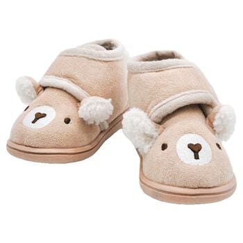 Younger Beige Teddy Bear Suede Shoes
