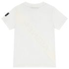 Boys White & Yellow Logo T-Shirt, 1, hi-res