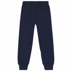 Boys Navy Logo Joggers, 1, hi-res
