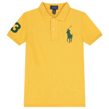 Boys Yellow Logo Polo Shirt