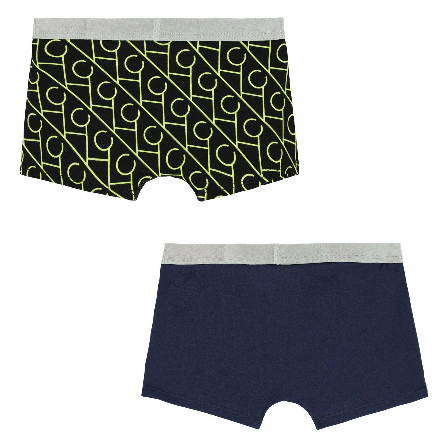Boys Navy & Black Boxer Shorts ( 2-Pack ), 1, hi-res