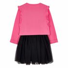Girls Pink & Black Dress Set, 1, hi-res