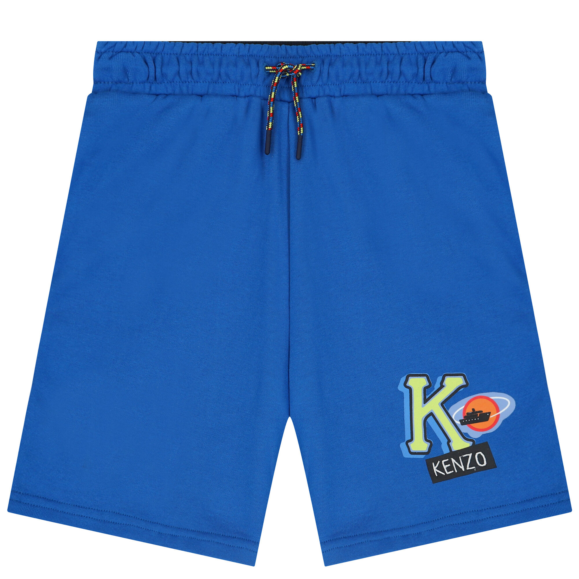 KENZO KIDS Boys Blue Logo Shorts Junior Couture Kuwait