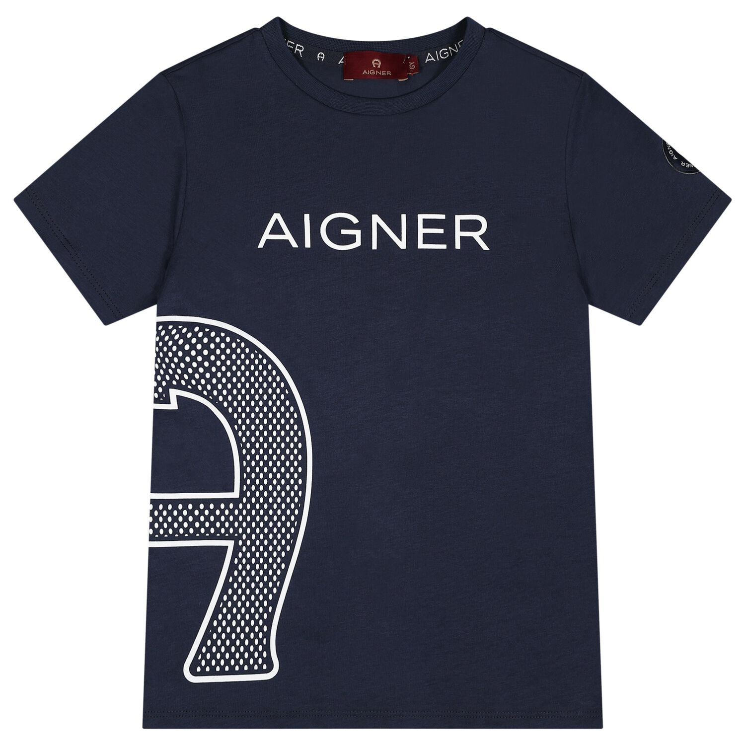 Boys Navy Blue Logo T-Shirt, 2, hi-res