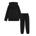Boys Mini Me Black Logo Tracksuit, 1, hi-res