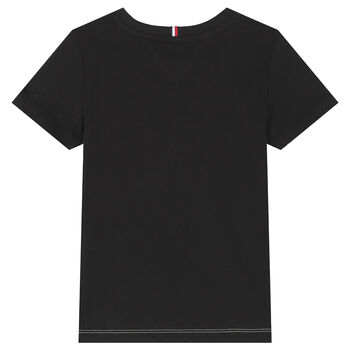 Boys Black & White Logo T-Shirt