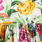 Girls Ivory Floral Dress, 1, hi-res