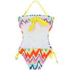 Girls Multi-Colored Zigzag Swimsuit, 1, hi-res