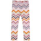 Girls Pink Zig Zag Leggings, 1, hi-res