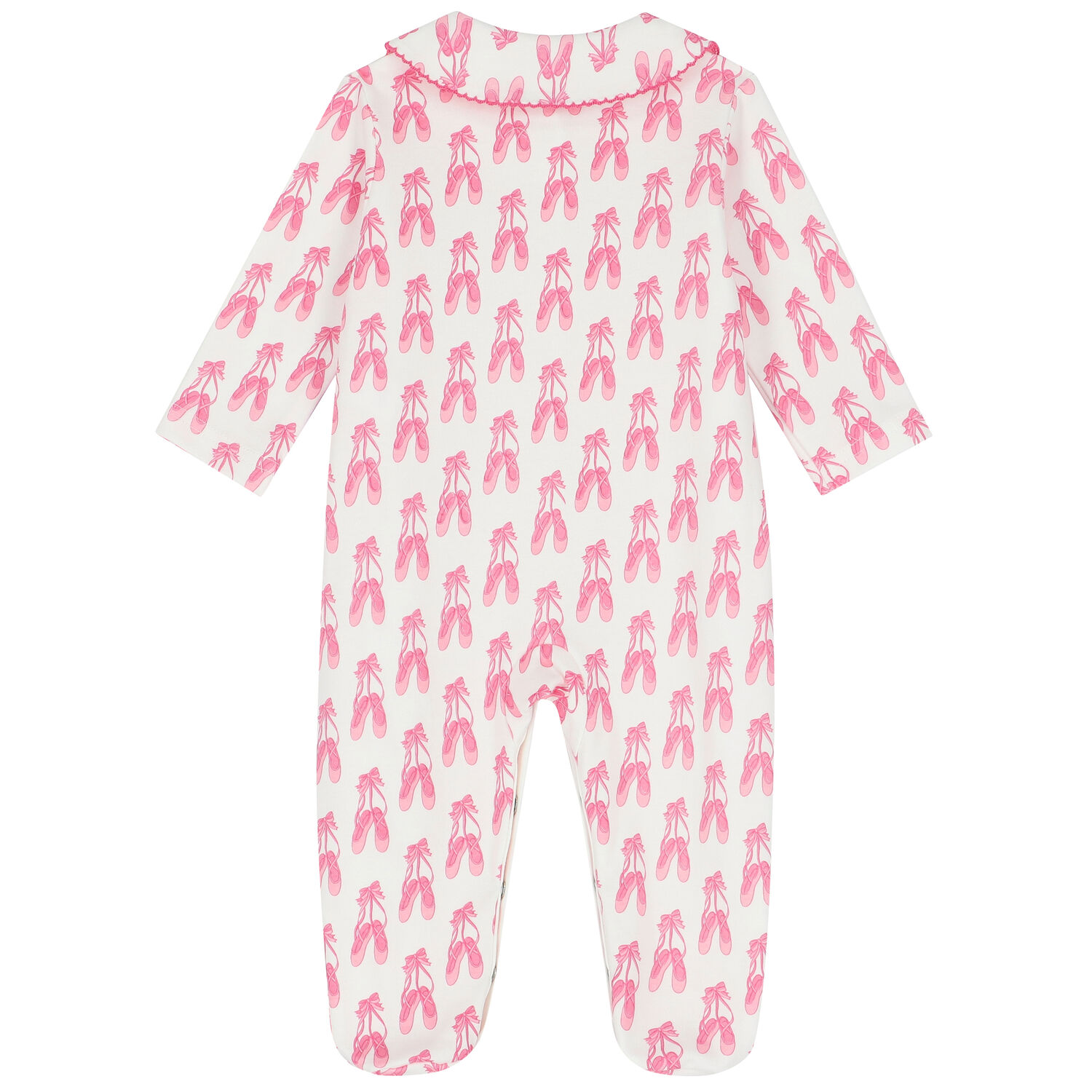 Baby Girls Ivory & Pink Babygrow, 1, hi-res image number null