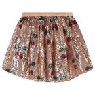 Girls Rose Gold Sequins Skirt, 1, hi-res