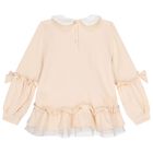 طقم ليجينز بنات بطبعه قلعه باللون البيج , 1, hi-res