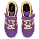 Girls Purple Disney Grand Court Trainers, 1, hi-res
