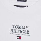 Boys White Logo Long Sleeve Top, 1, hi-res