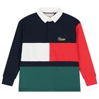 Boys Multi-Coloured Logo Polo Shirt, 1, hi-res