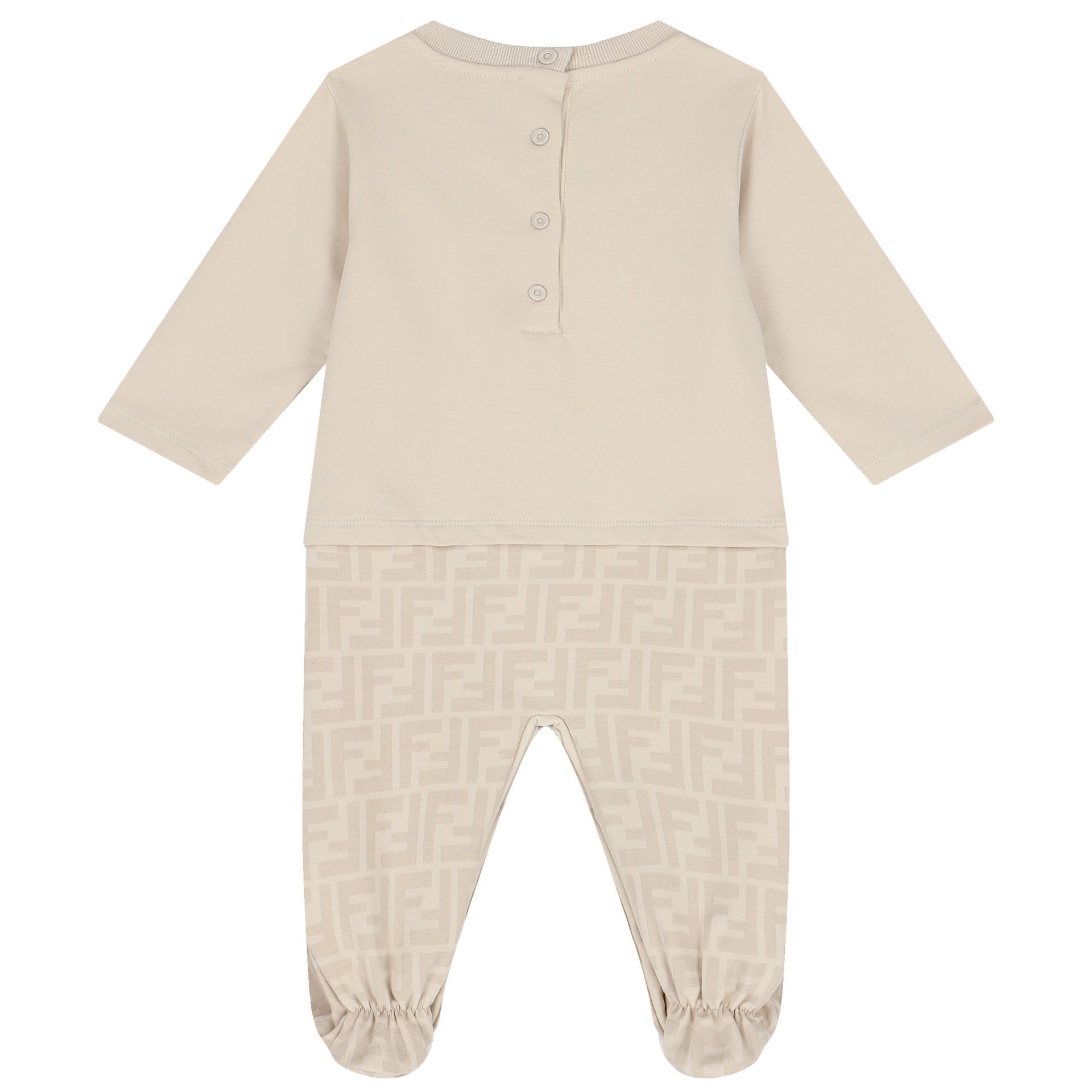 Fendi Beige Logo Baby Gift Set | Junior Couture USA