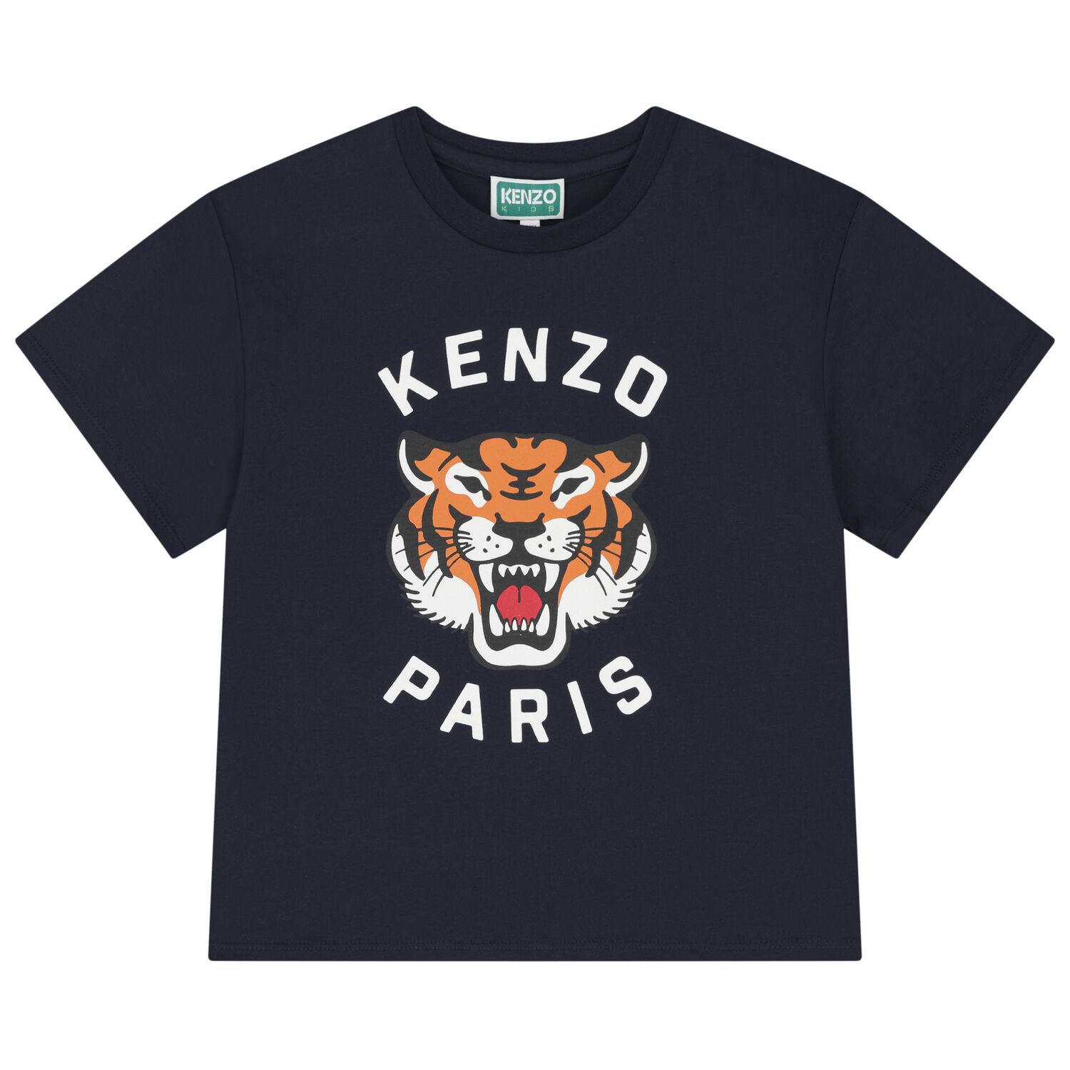 Navy Blue Tiger Logo T-Shirt, 3, hi-res
