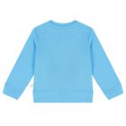 Younger Boys Blue Tractor Sweatshirt, 1, hi-res