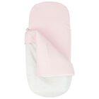 Girls Pink & White Polka Dot Baby Pram Nest, 1, hi-res