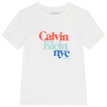 Girls White Logo T-Shirt