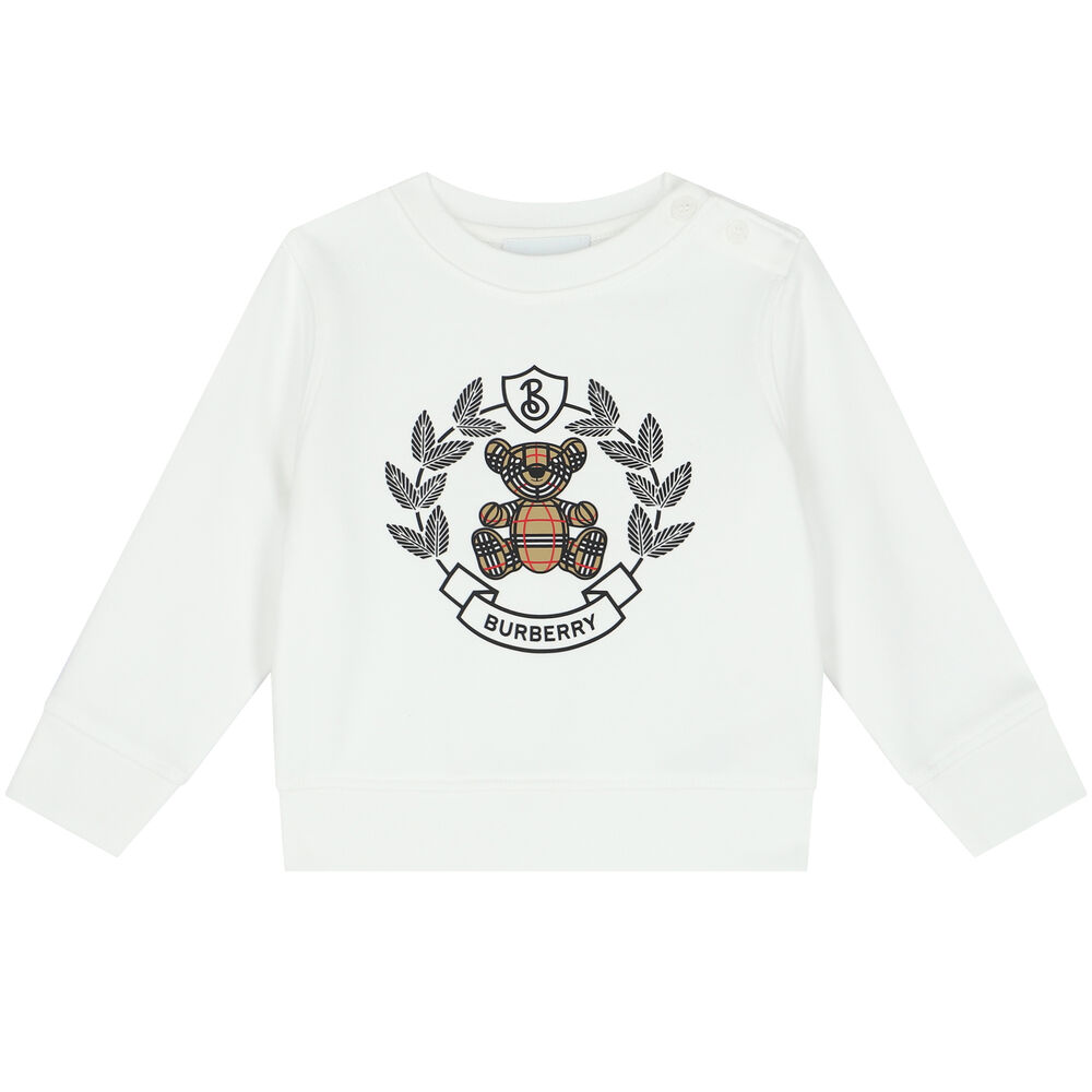 burberry white sweatshirt