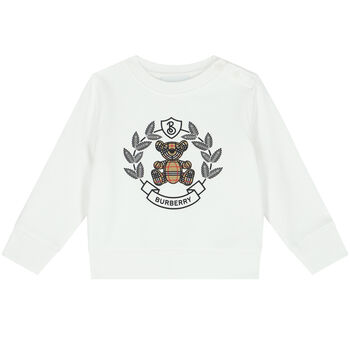 White Crest Logo Sweatshirt