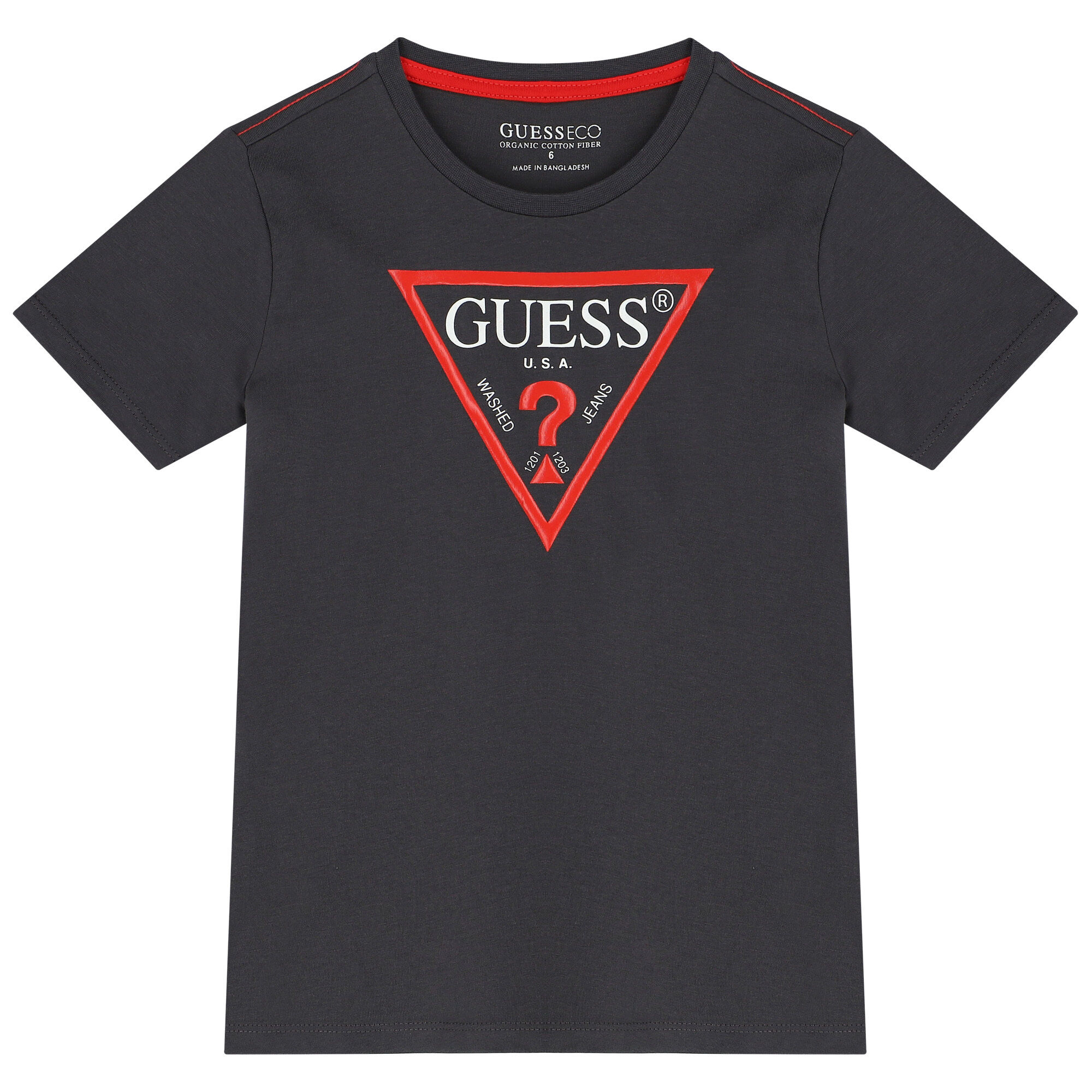 White and red guess shirt clearance