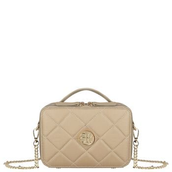 Girls Beige Quilted Handbag