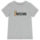 تيشيرت بالشعار بطبعه تيدى بير باللون الرمادى , 7, hi-res