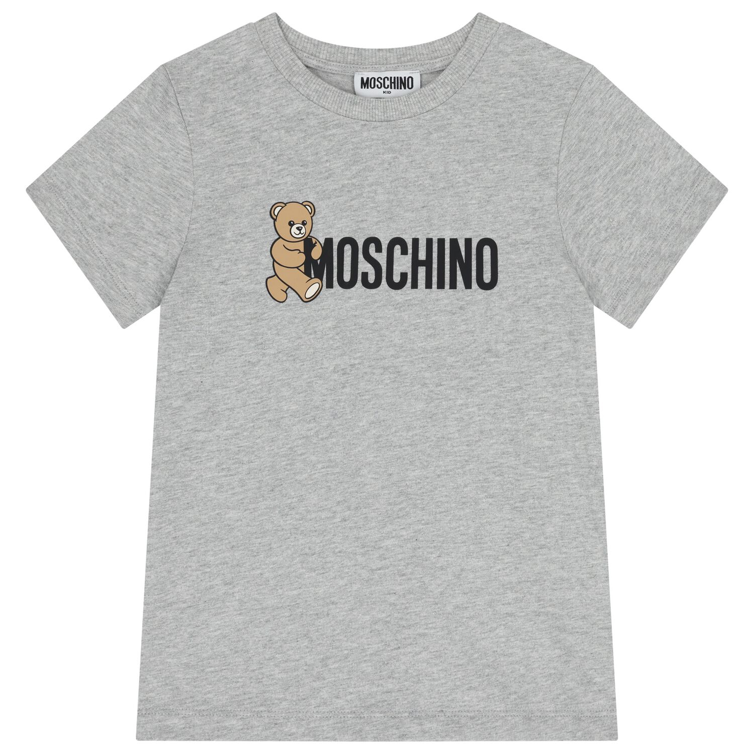 تيشيرت بالشعار بطبعه تيدى بير باللون الرمادى , 7, hi-res