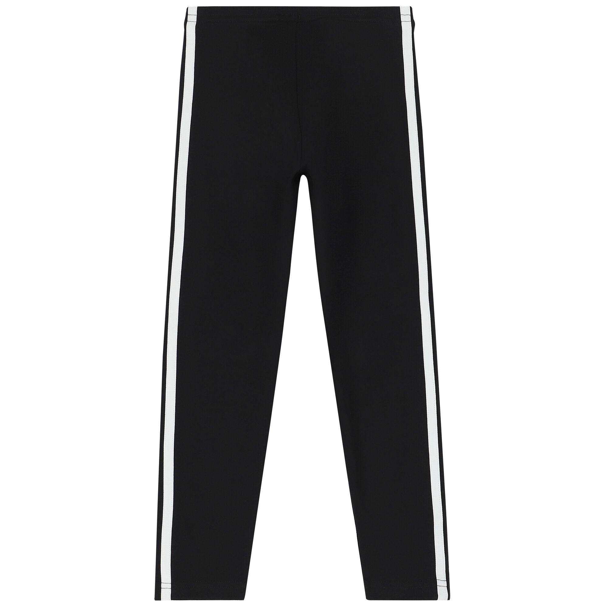 Adidas Kids Girls Black Logo Leggings Junior Couture
