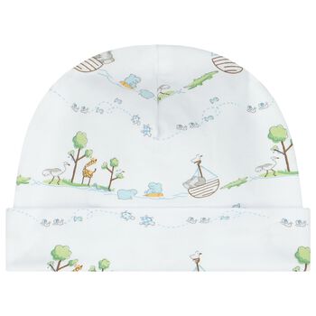 Baby Boys White Animals Hat