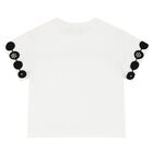 Girls Ivory Diamante T-Shirt, 1, hi-res