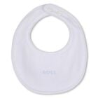 Baby Boys Blue & White Logo Babygrow Gift Set, 2, hi-res