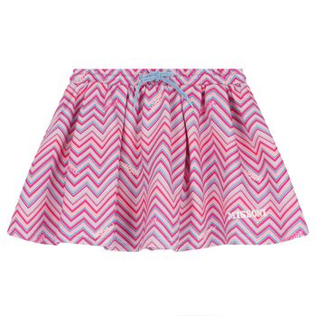 Girls Pink Zigzag Skirt