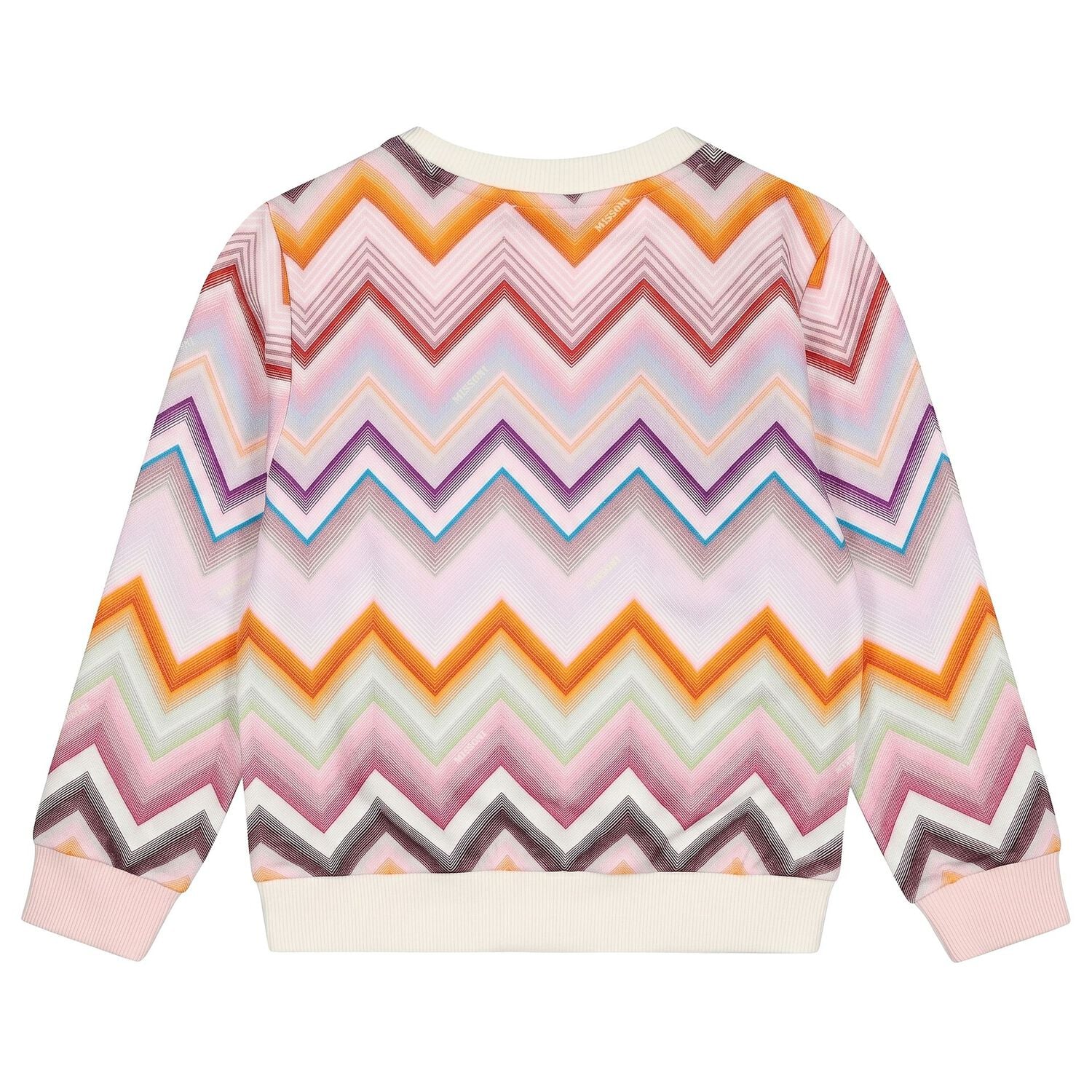 Girls Multi-Coloured Zig Zag Sweatshirt, 1, hi-res