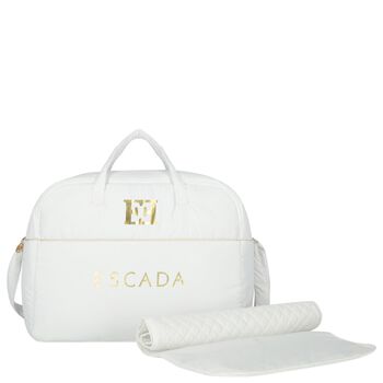 White Logo Baby Changing Bag