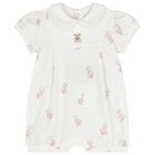 ملابس نوم للبنات الصغار  باللون الابيض والوردي  ( 2 قطعه ) , 2, hi-res