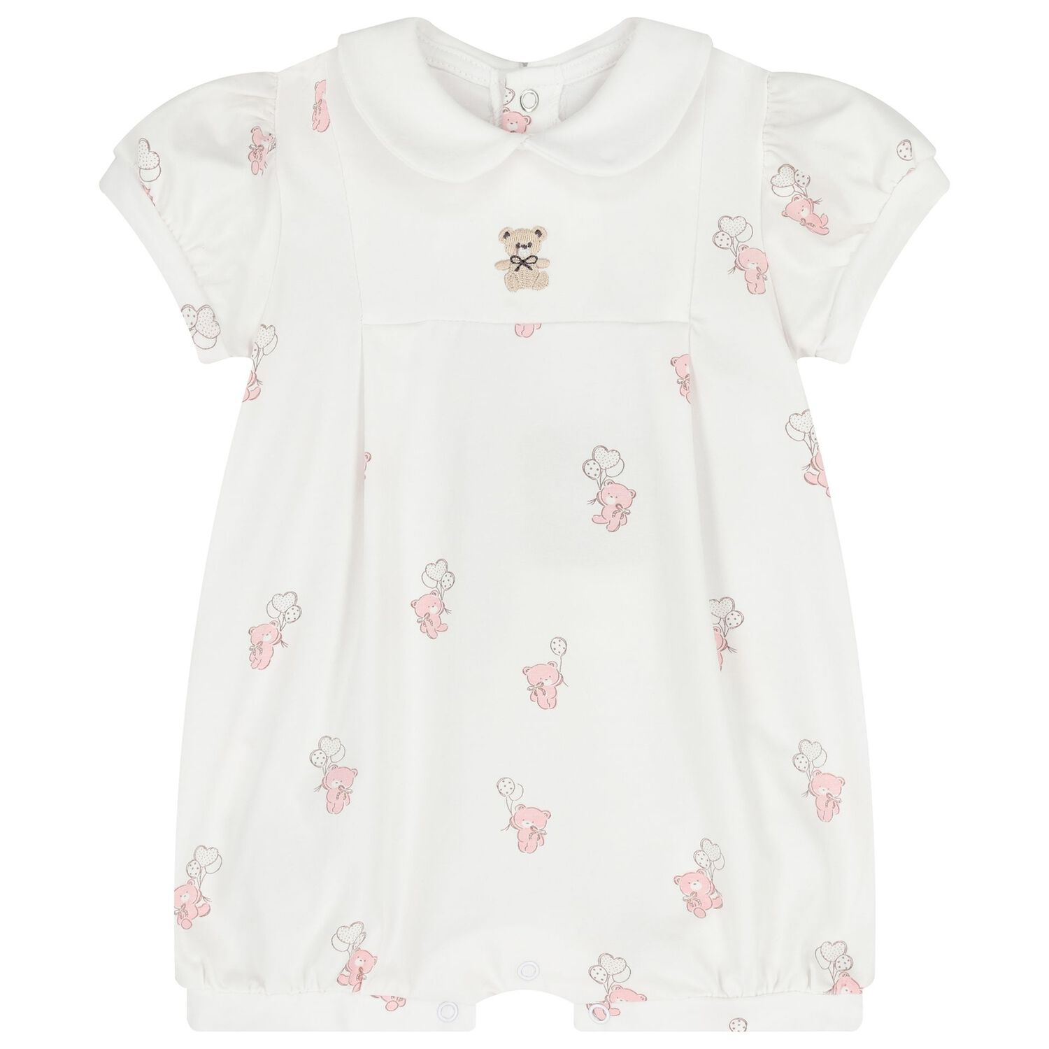 ملابس نوم للبنات الصغار  باللون الابيض والوردي  ( 2 قطعه ) , 2, hi-res