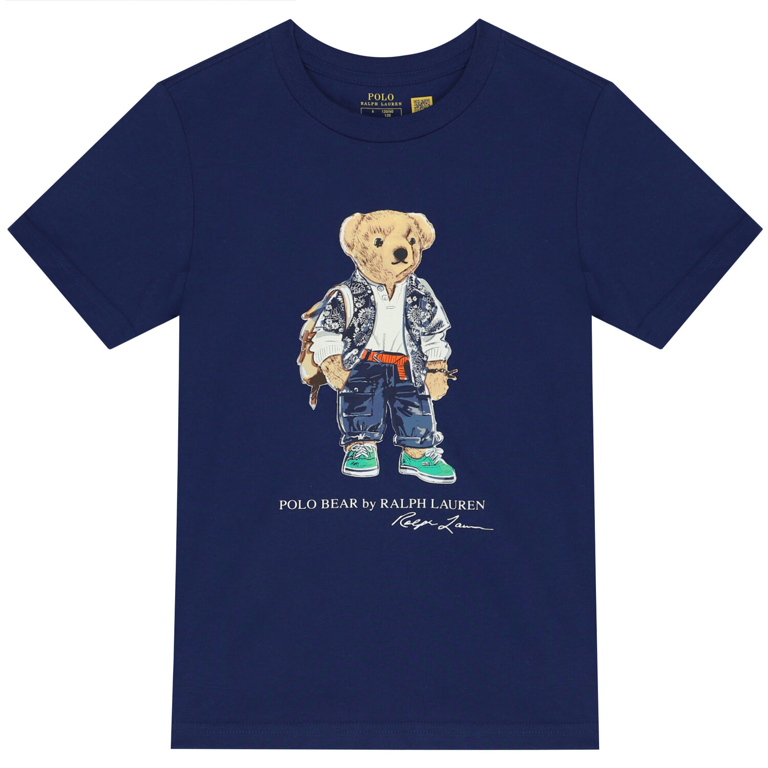 Ralph Lauren Boys Navy Blue Polo Bear T-Shirt | Junior Couture