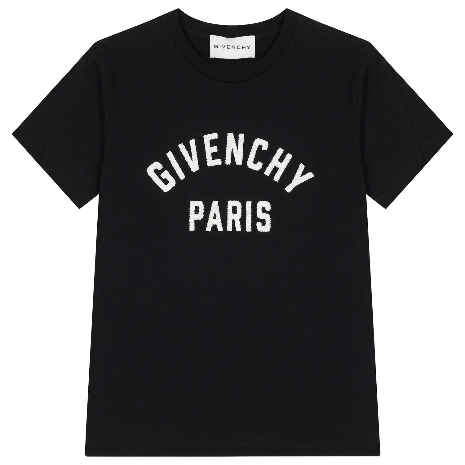 Boys Black Logo T-Shirt, 1, hi-res