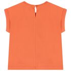 Younger Girls Orange & Ivory Leggings set, 1, hi-res