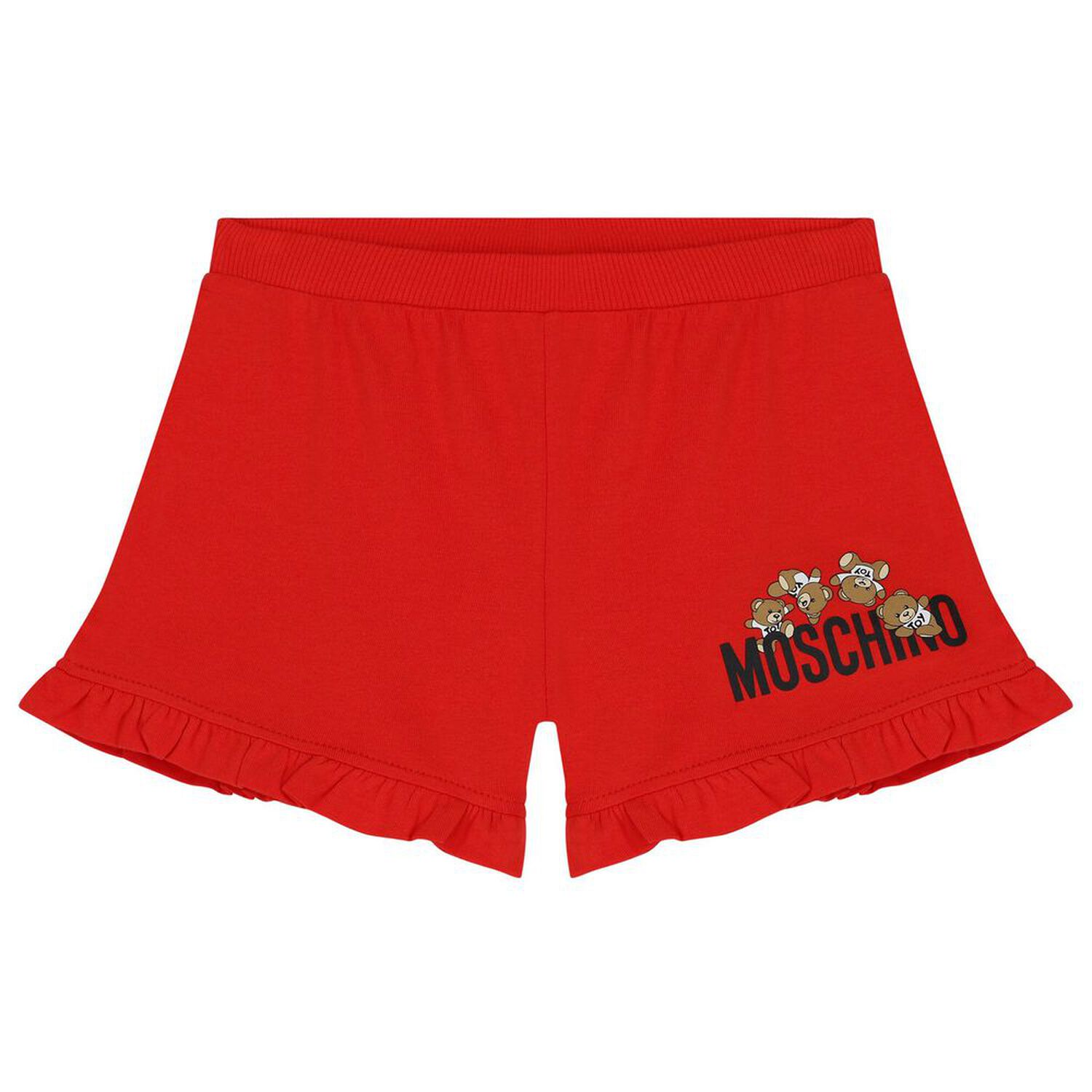 Younger Girls White Logo Shorts Set, 2, hi-res