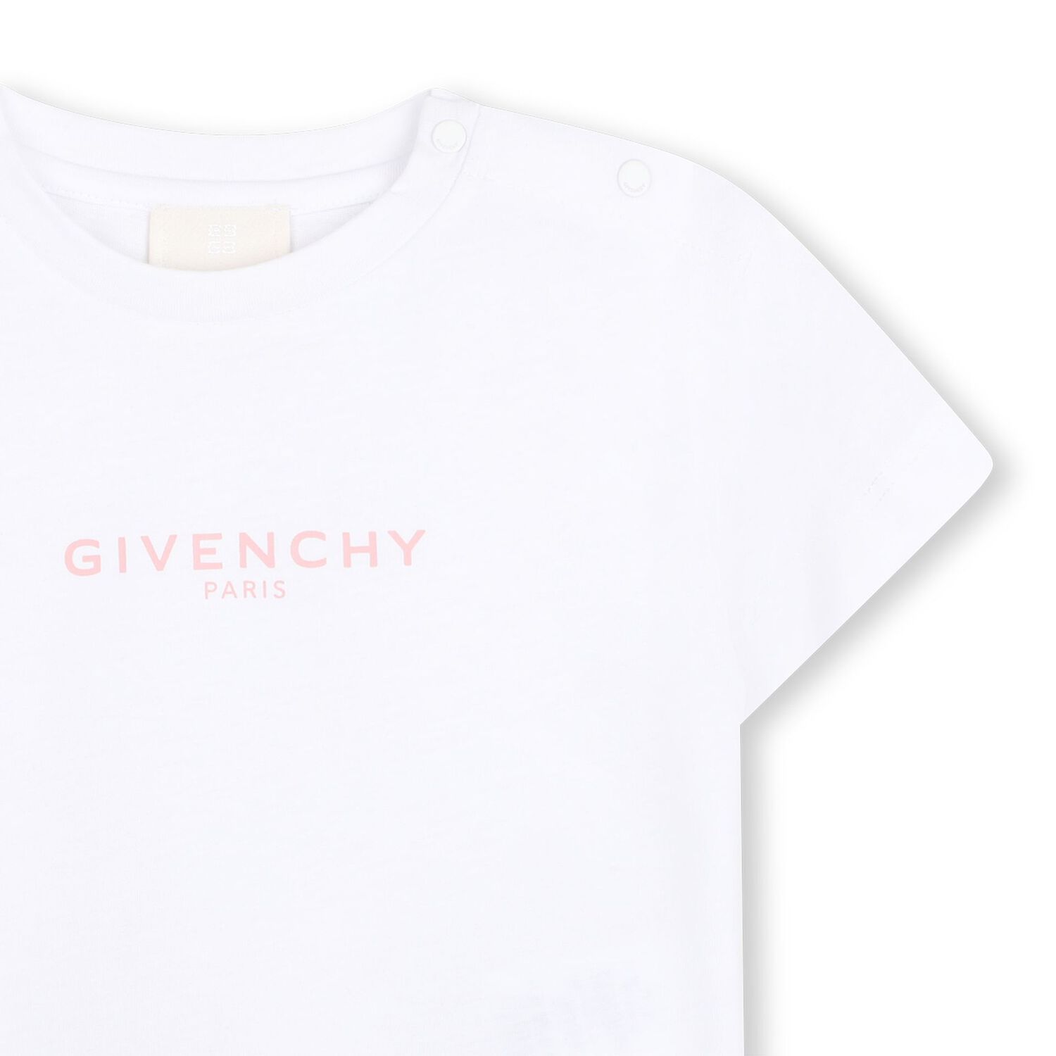 Younger Girls White Logo T-Shirt, 1, hi-res